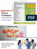 Tools & Techniques for Risk Assessment