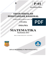 Matematika (Umum) Sma K-2013 P-01