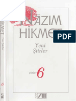 Nazım Hikmet 06 Yeni Şiirler Adam Yayınları