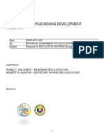 Sdoilocossur-Pgis-Boxing Program Proposal