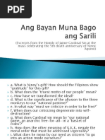 Ang Bayan Muna Bago Ang Sarili