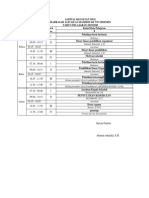 Jadwal Kegiatan Mos