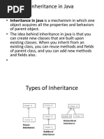 Inheritance in Java