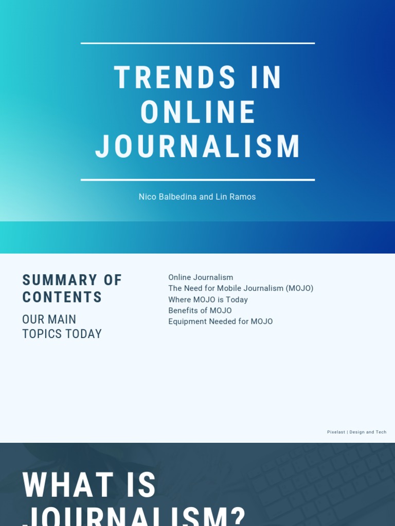 Mobile Journalism Trends and Insights | PDF | Journalism | News
