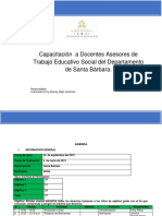 Capacitación docentes derechos humanos Santa Bárbara