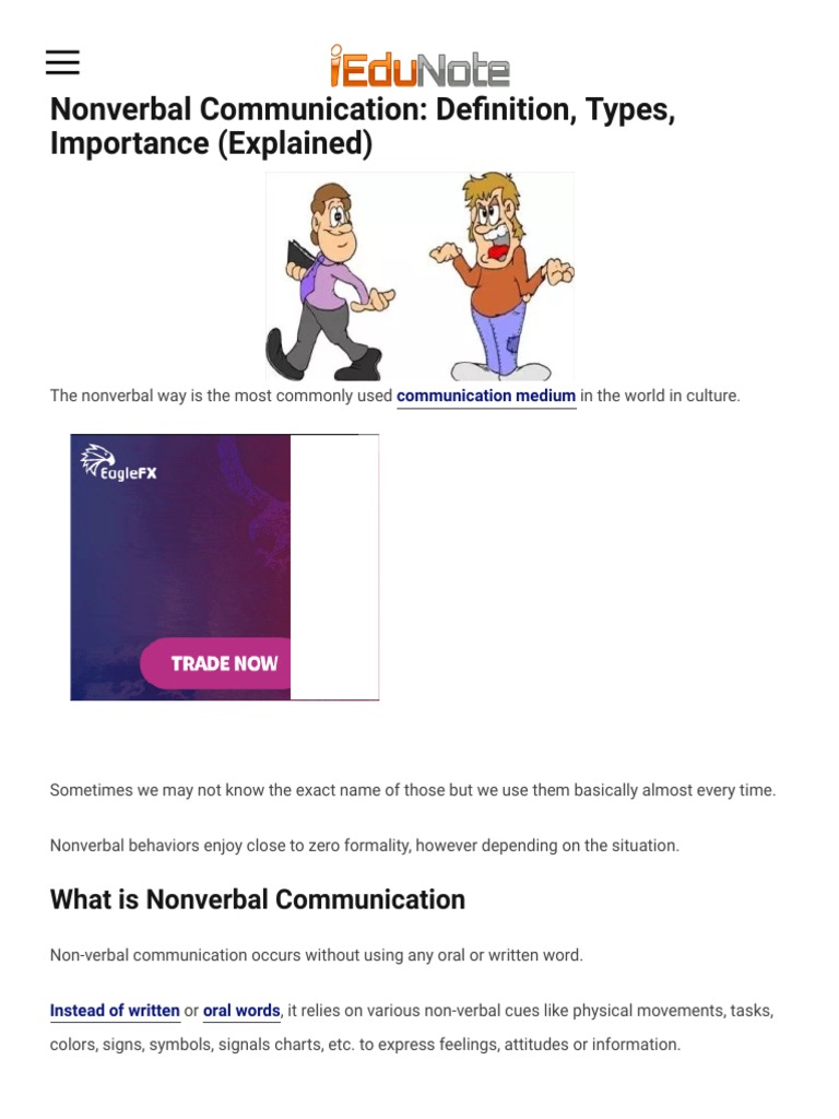 Nonverbal communication intelligence overview