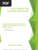 Tax Planning For Salaried Individuals