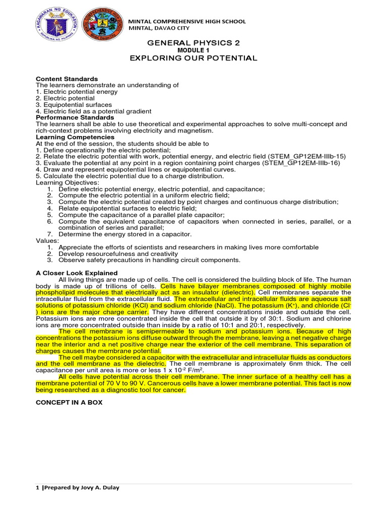 Understanding Electric Potential Concepts | PDF | Permittivity | Capacitor