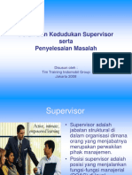Peran Dan Kedudukan Supervisor - Supervisory MGMT