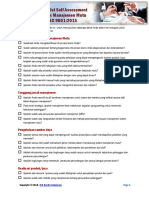 Checklist Self Assessment Sistem Manajemen Mutu ISO 9001 PDF