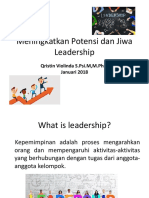 Meningkatkan Potensi Dan Jiwa Leadership