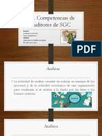 3.4. Competencias de Auditores de SGC