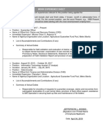 JEFF CS Form No. 212 Attachment - Work Experience Sheet 2