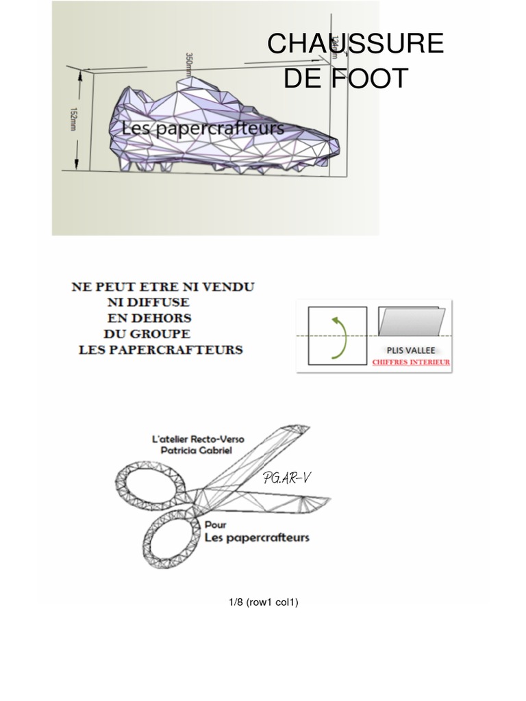 Chaussures de Foot en Papercraft | PDF | Compétition automobile | Des ...