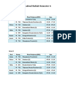 Jadwal SMT 6