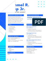 Blue and Light Blue Corporate Pharmacologist Science Resume