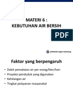 MATERI 6 Kebutuhan Air Bersih