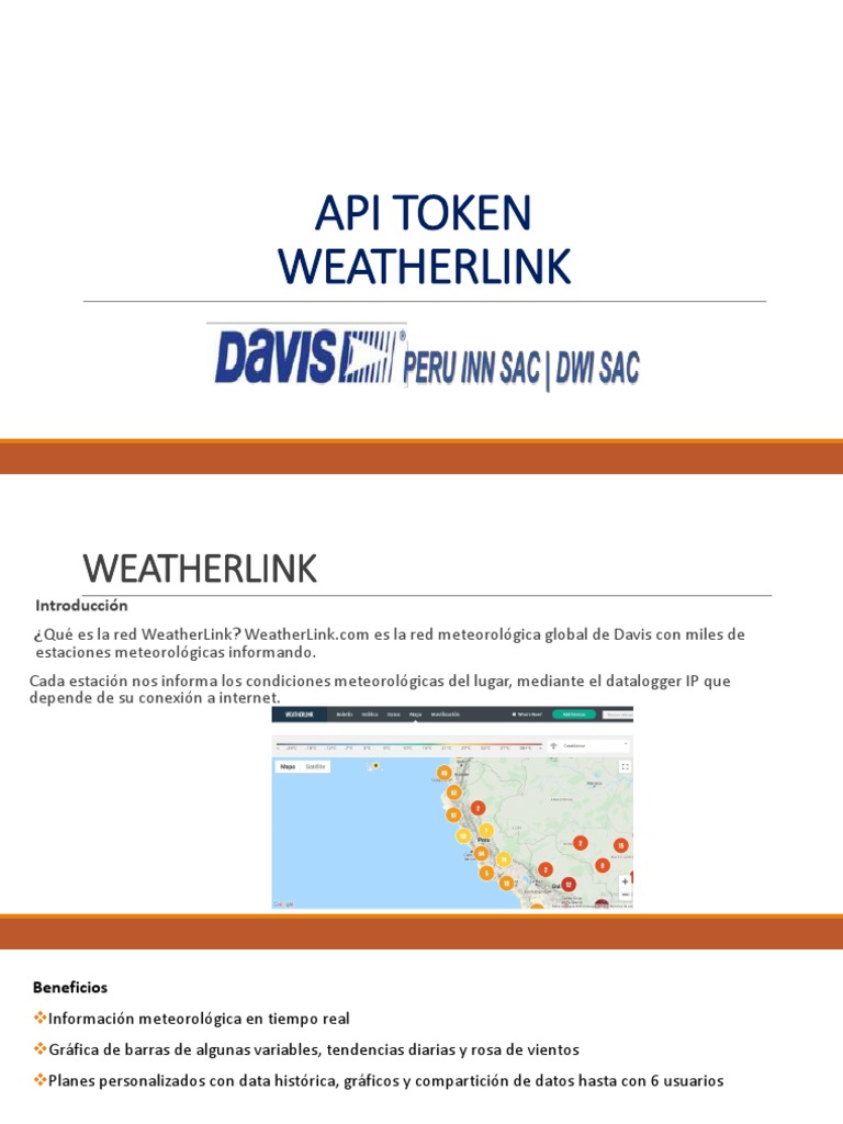 Cómo Obtener el API Token de WeatherLink | PDF | Informática