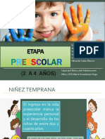 Características de La Etapa Preescolar y Escolar