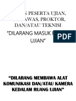 Selain Peserta Ujian