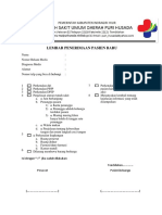 Lembar Penerimaan Pasien Baru PDF