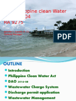 D. Philippine Clean Water Act - 071719