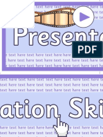 Display Banner Presentation Skills
