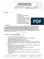 Stretch Film Machine Work Instruction