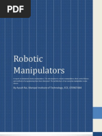 An Introduction To Robotic Manipulators