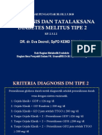 Blok 2.3 2018 - Diagnosis Dan Tatalaksana DM Tipe 2 - Dr. Eva Decroli