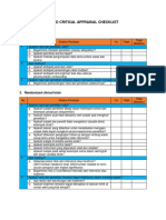 RAPID CRITICAL APPRAISAL CHECKLIST