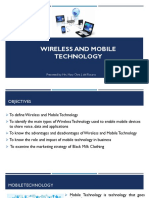 WIRELESS AND MOBILE TECHNOLOGY