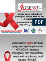 Oral Presentasi GEBRAK iAIDS 2019