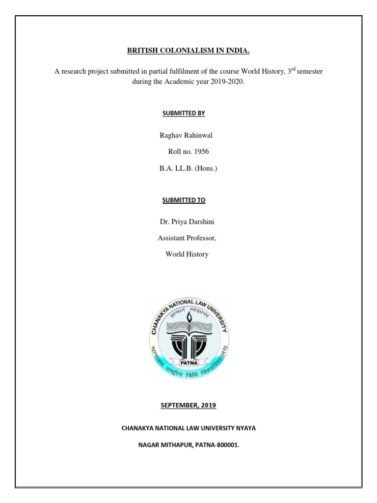 British Colonialism In India An Analysis Of The Evolution Of British