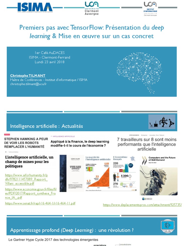 Introduction au Deep Learning avec TensorFlow | PDF | Intelligence ...