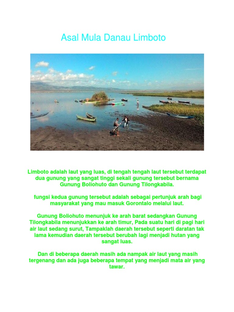 Asal Mula Danau Limboto Pdf