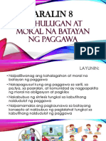 Aralin 8 Kahulugan at Moral Na Batayan NG Paggawa