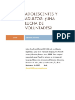 Adultos y Adolescentes Una Lucha de Voluntades