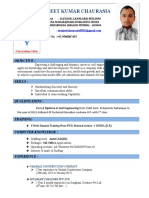 Sujeet Kumar Chaurasia CV