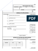 Form 6 - Teaching Short Leave