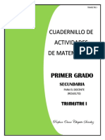 MAESTRO-CUADERNILLO DE ACTIVIDADES MATEMATICAS 1o