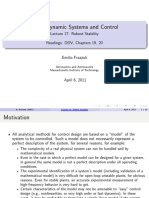 Robust Stability of Dynamic Systems and Control