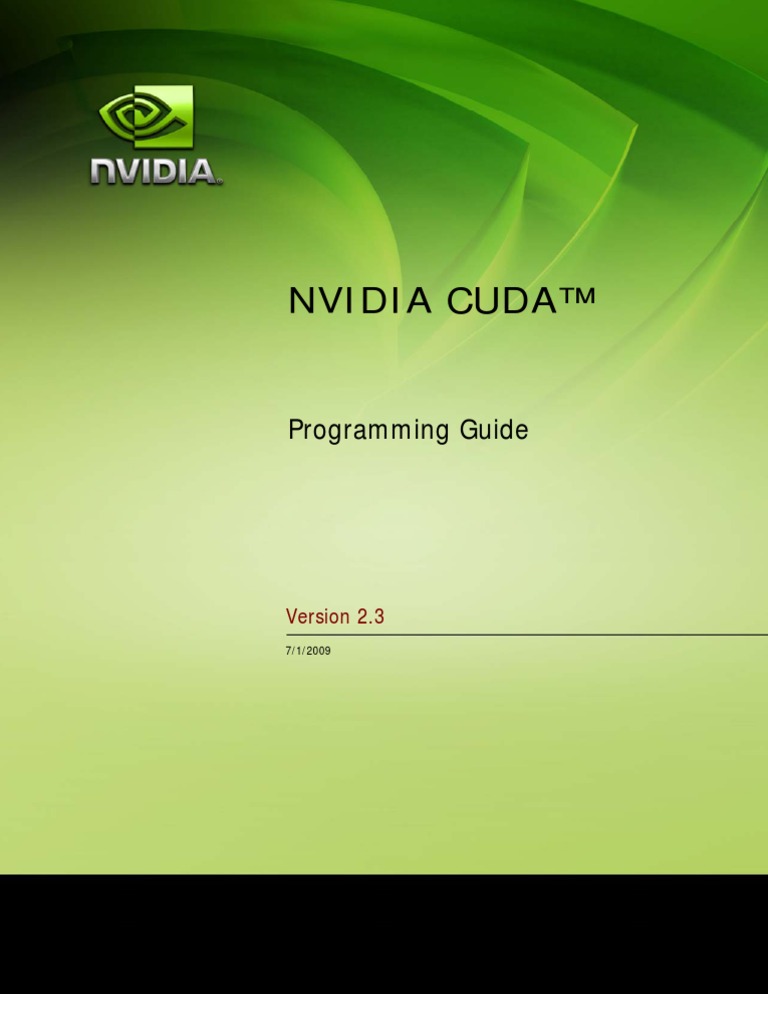 NVIDIA CUDA ProgrammingGuide 2.3 | PDF | Parallel Computing | Thread ...