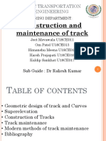 Construction of Tracks