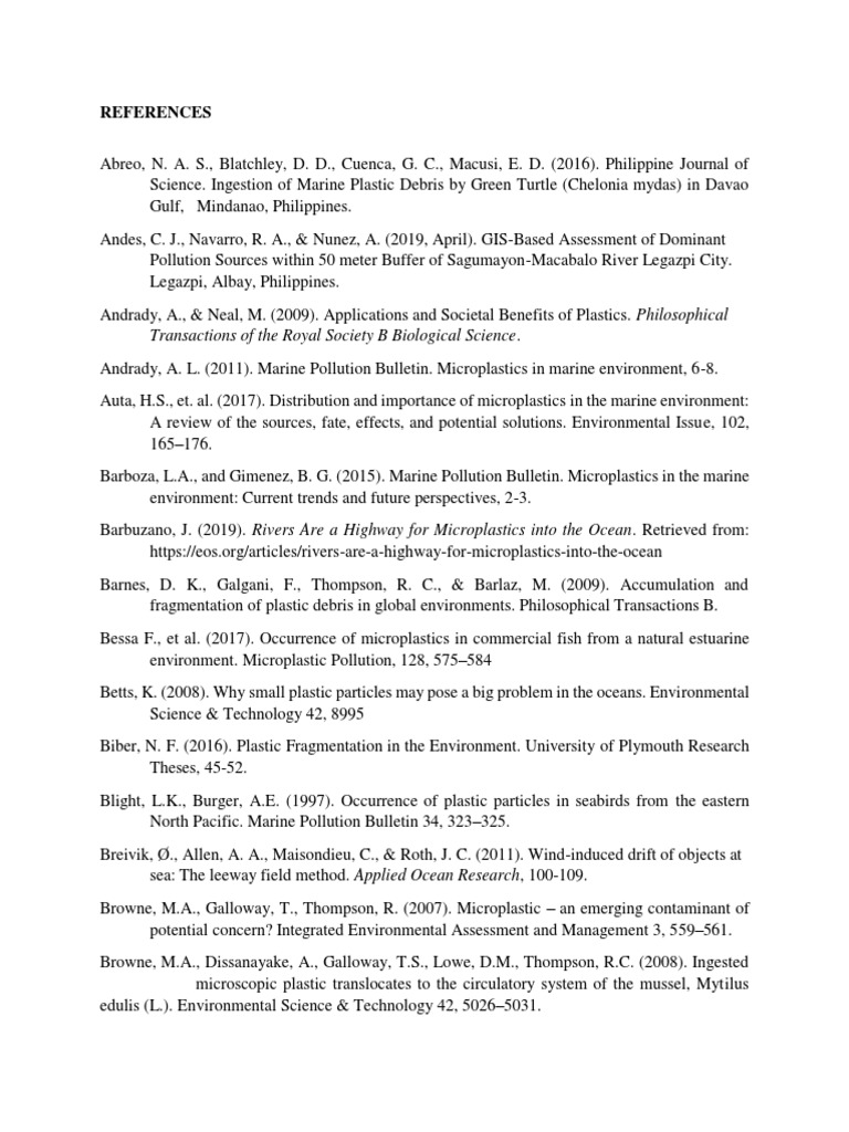 Updated References Pdf Systems Ecology Pollution