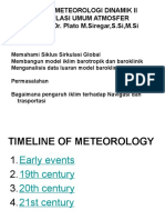 Me-3111 Meteorologi Dinamik Ii Sirkulasi Umum Atmosfer Penulis: Dr. Plato M.Siregar, S.Si, M.Si