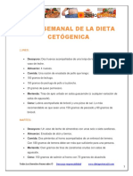 Menú Semanal Dieta Cetógenica PDF