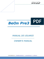 Owner's Manual BeOn Pre3 2018-RC01