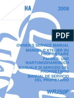 5UM-28199-55 Service Manual WR250F 2008 | PDF | Clutch | Throttle