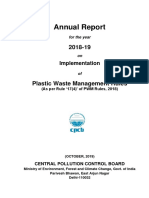 CPCB Annual - Report - 2018-19 - On PWM (Plastic Waste Management